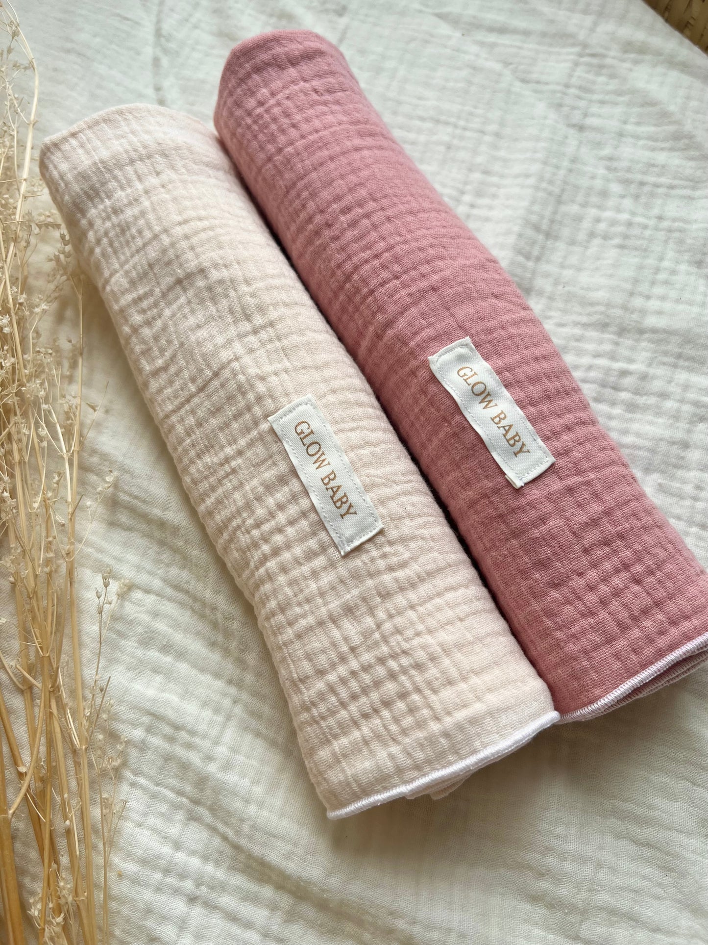 Pack Muselina Beige y Rosa