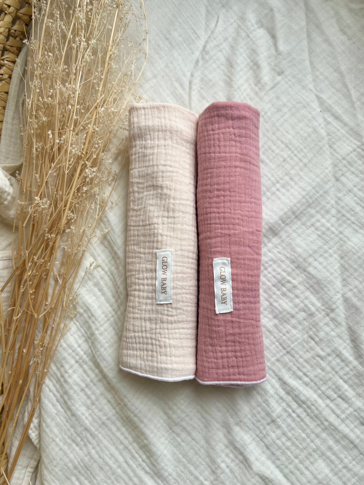 Pack Muselina Beige y Rosa